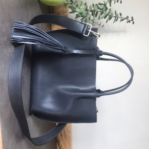 Black Leather Bag Purse